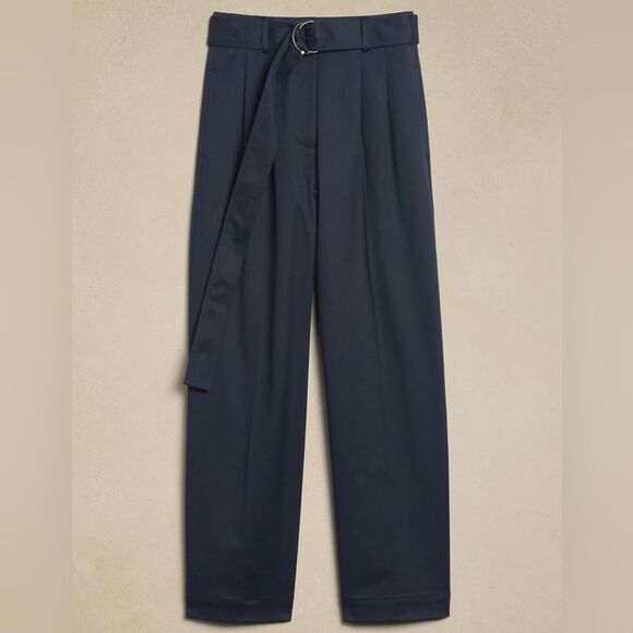 NWT Banana Republic Cruz pleated high rise chinos - Picture 2 of 12